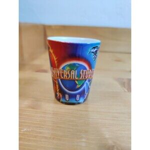 Universal Studios 2007 Hollywood Blue Green Souvenir Shot Glass 2.5" Terminator